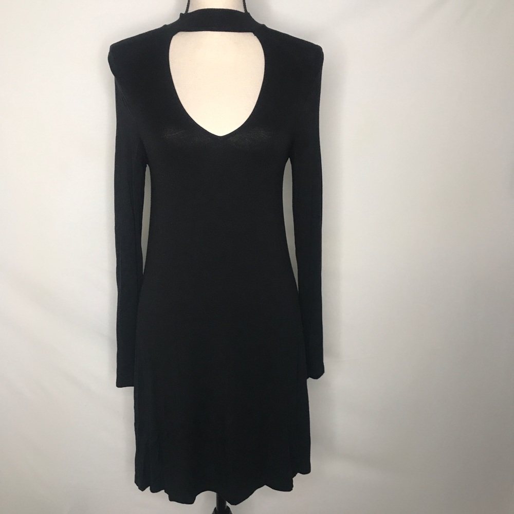 Express Black Long Sleeve Dress